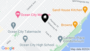 Map of 816 3rd Street #1, Ocean City NJ, 08226