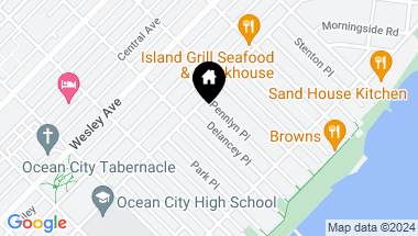 Map of 811 Delancey Pl, Ocean City NJ, 08226