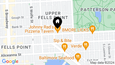 Map of 2108 Eastern Ave, Baltimore MD, 21231