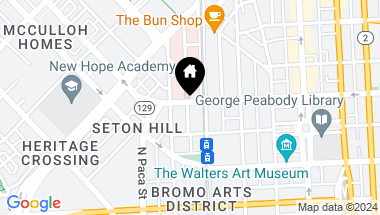 Map of 311 Madison St W, Baltimore MD, 21201