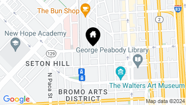 Map of 205 W Madison St, Baltimore MD, 21201