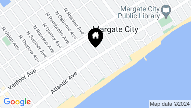 Map of 10 S Nassau Ave, Margate NJ, 08402