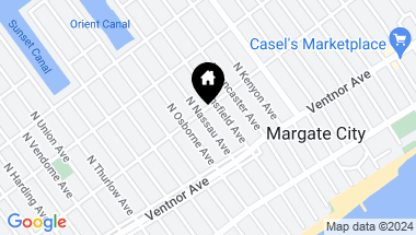 Map of 21 N Nassau Ave, Margate NJ, 08402