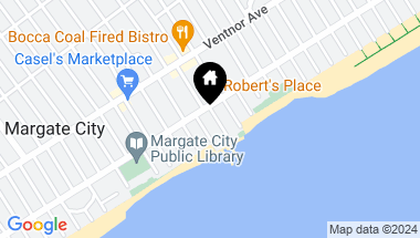 Map of 102 S Essex Ave, Margate NJ, 08402