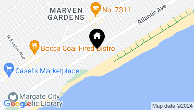 Map of 102 S Andover Ave, Margate NJ, 08402