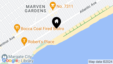 Map of 105 S Andover Ave, Margate NJ, 08402