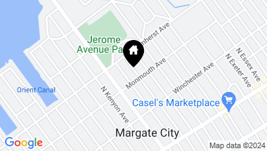 Map of 204 N Iroquois Ave, Margate NJ, 08402