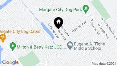 Map of 406 N Essex Ave Ave, Margate NJ, 08402