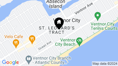Map of 15 S Cornwall Ave, Ventnor NJ, 08406