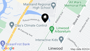 Map of 205 School House Dr, Linwood NJ, 08221