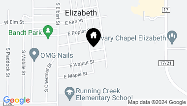 Map of 624 S Banner Street, Elizabeth CO, 80107