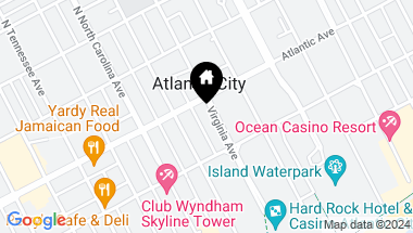 Map of 8 S Virginia Ave, Atlantic City NJ, 08401