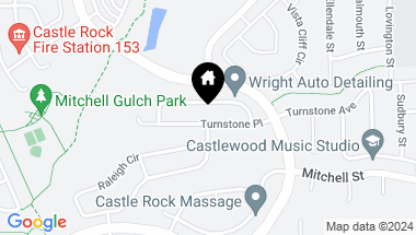 Map of 6181 Turnstone Place S, Castle Rock CO, 80104