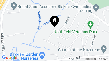 Map of 8 Julie Dr, Northfield NJ, 08225