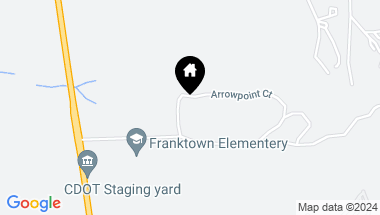 Map of 1601 Arrowpoint Court, Franktown CO, 80116