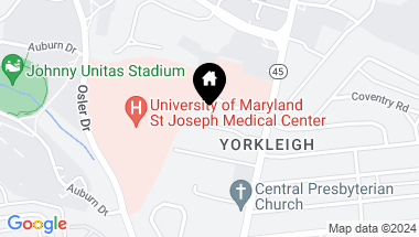 Map of 111 Yorkleigh Rd, Towson MD, 21204