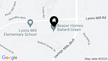 Map of 9381 Seney Ln, Owings Mills MD, 21117