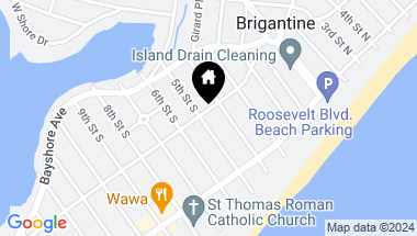 Map of 412 Beach Ave W Ave, Brigantine NJ, 08203