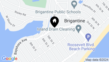 Map of 101 4th St S, Brigantine NJ, 08203