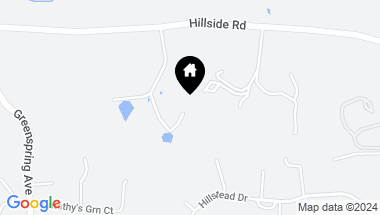 Map of 933 Hillside Rd, Lutherville Timonium MD, 21093