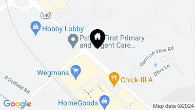 Map of 10113-10117 Reisterstown Rd, Owings Mills MD, 21117