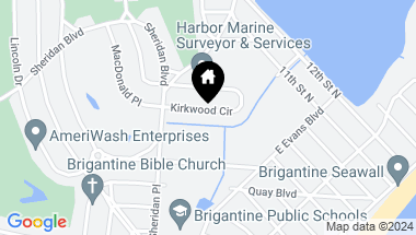 Map of 16 Kirkwood Cir, Brigantine NJ, 08203