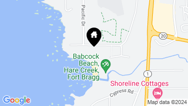 Map of 31351 Bay View Ave, Fort Bragg CA, 95437