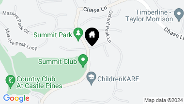 Map of 6428 Country Club Drive, Castle Rock CO, 80108
