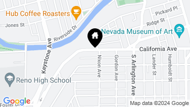 Map of 610 California Avenue, Reno NV, 89509