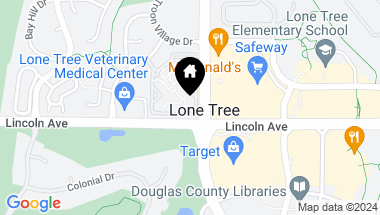 Map of 10842 Lyric Street, Lone Tree CO, 80134