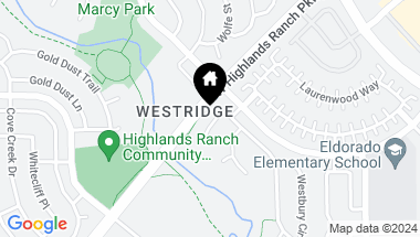 Map of 9646 Westbury Way, Highlands Ranch CO, 80129