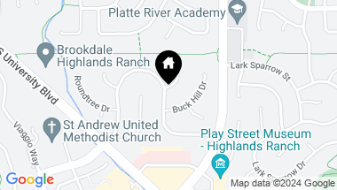 Map of 9166 Cromwell Lane, Highlands Ranch CO, 80126