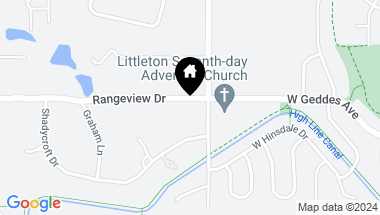 Map of 7247 S Windermere Street, Littleton CO, 80120