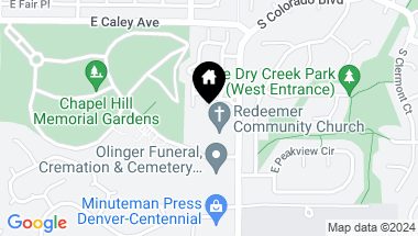 Map of 6495 S Colorado Boulevard, Centennial CO, 80121