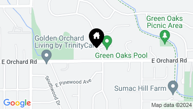 Map of 5899 Green Oaks Dr, Greenwood Village CO, 80121