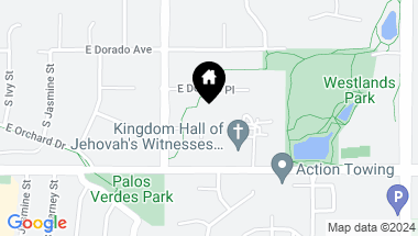 Map of 6551 E Ida Avenue, Greenwood Village CO, 80111