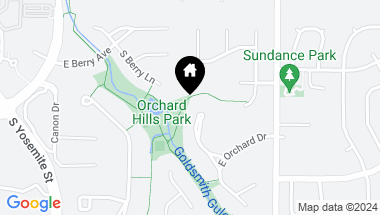 Map of 9424 E Orchard Dr, Greenwood Village CO, 80111
