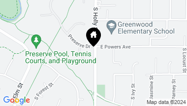 Map of 5595 Preserve Drive, Greenwood Village CO, 80121