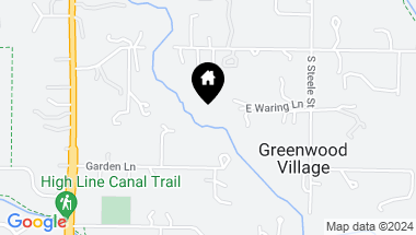 Map of 2870 E Willamette Lane, Greenwood Village CO, 80121