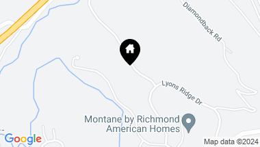Map of 4937 Hogback Ridge Road, Morrison CO, 80465
