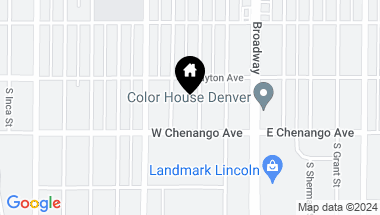 Map of 4851 S Bannock Street, Englewood CO, 80110