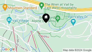 Map of 595 Vail Valley Drive Unit: 302 (aka 333), Vail CO, 81657