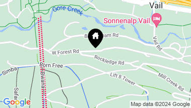 Map of 307 Rockledge Road, Vail CO, 81657