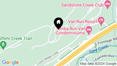 Map of 1425 Buffehr Creek Road, Vail CO, 81657