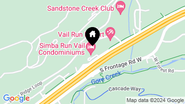 Map of 1100 N Frontage Road, 1207, Vail CO, 81657