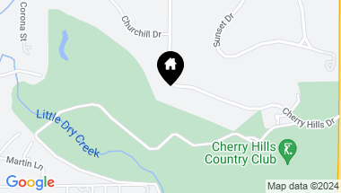 Map of 20 Cherry Hills Drive, Cherry Hills Village CO, 80113