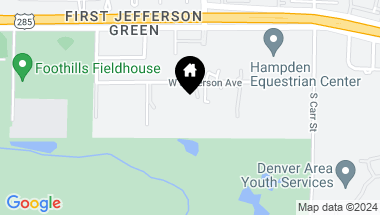 Map of 8800 W Jefferson Avenue, Lakewood CO, 80235