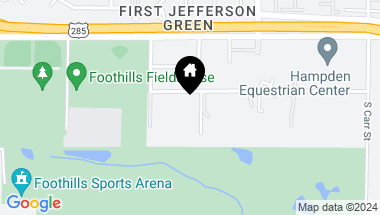 Map of 9010 W Jefferson Avenue, Denver CO, 80235