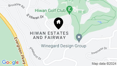 Map of 2696 Hiwan Drive, Evergreen CO, 80439