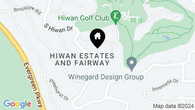 Map of 2696 Hiwan Drive, Evergreen CO, 80439